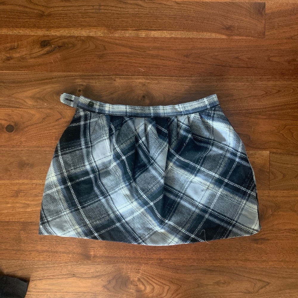 Plaid mini skirt
